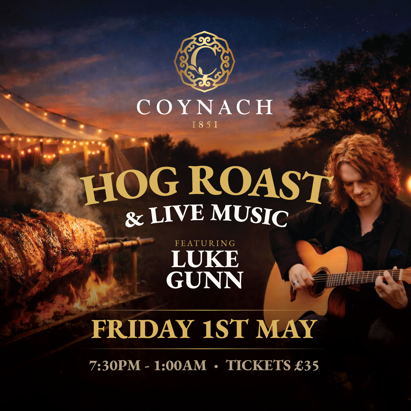 Hog Roast & Live Music — Friday 1st May